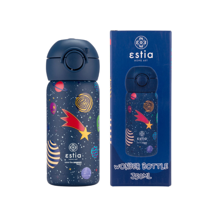 Estia Θερμός Παιδικό Wonder Bottle Save The Aegean 350ml Cosmic Voyagers