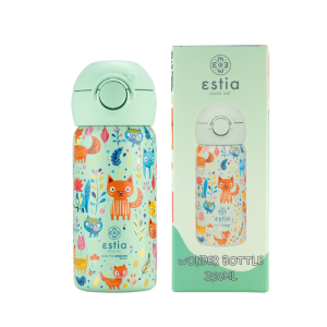 Estia Θερμός Παιδικό Wonder Bottle Save The Aegean 350ml Feline Foliage