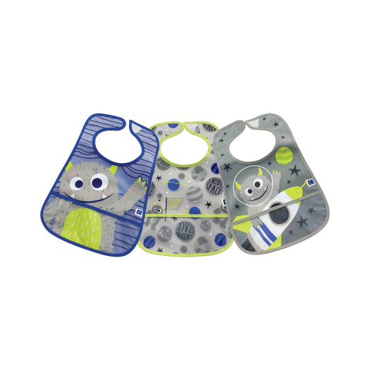 Σετ Σαλιάρες Alien Cosmos Rocket Kikka Boo