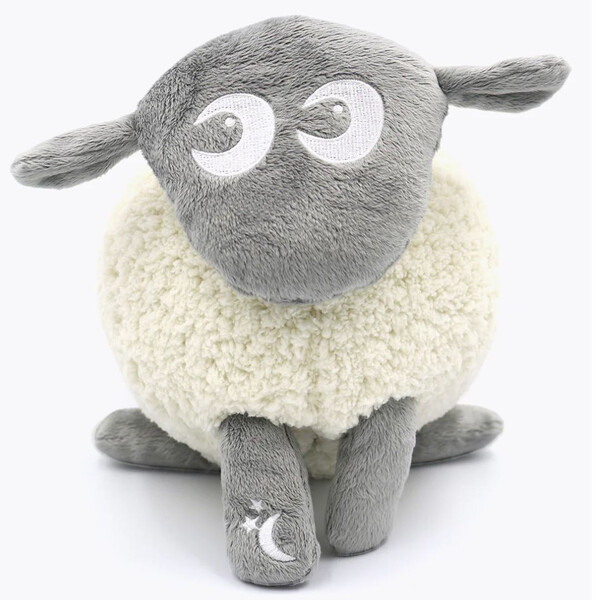 Ewan Το Προβατάκι Deluxe Γκρι Επαναφορτιζόμενο Βοήθημα Ύπνου Με Αισθητήρα Κλάματος Και Φως
