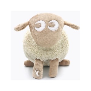 Ewan Το Προβατάκι Deluxe Μπεζ Επαναφορτιζόμενο Βοήθημα Ύπνου Με Αισθητήρα Κλάματος Και Φως