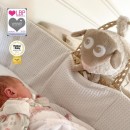 Ewan Το Προβατάκι Deluxe Μπεζ Επαναφορτιζόμενο Βοήθημα Ύπνου Με Αισθητήρα Κλάματος Και Φως