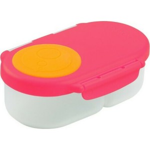 Φαγητοδοχείο Snackbox Με 2 Χωρίσματα Strawberry Shake B.box