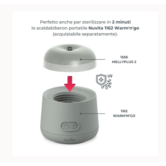 Φορητός Αποστειρωτής UV - MellyPlus 1556 Nuvita Φορητός Αποστειρωτής UV - MellyPlus 1556 Nuvita