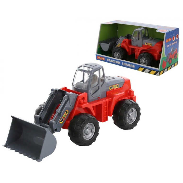 Φορτωτής PowerTruck Tractor Loader Polesie 36780 Κόκκινο