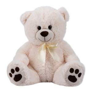 Free2Play Λούτρινος Αρκούδος Teddy Cuddly White 38cm
