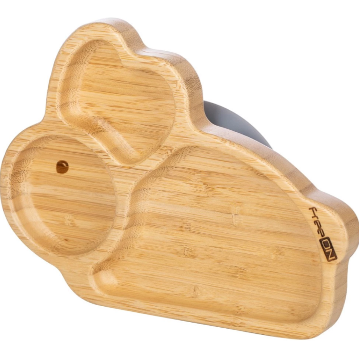FreeOn Παιδικό Πιάτο Φαγητού Από Bamboo Με Αντιολισθητική Βάση Bunny FreeOn Παιδικό Πιάτο Φαγητού Από Bamboo Με Αντιολισθητική Βάση Bunny