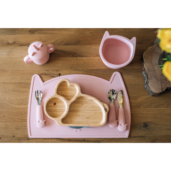 FreeOn Παιδικό Πιάτο Φαγητού Από Bamboo Με Αντιολισθητική Βάση Bunny FreeOn Παιδικό Πιάτο Φαγητού Από Bamboo Με Αντιολισθητική Βάση Bunny