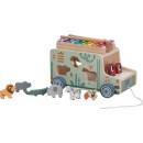 FreeON Εκπαιδευτικό Ξύλινο Φορτηγάκι Με Ξυλόφωνο & Ζωάκια