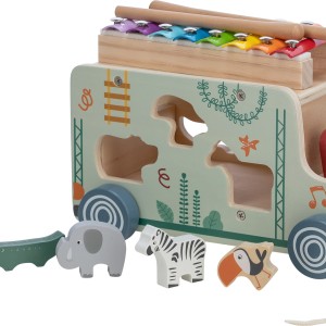 FreeON Εκπαιδευτικό Ξύλινο Φορτηγάκι Με Ξυλόφωνο & Ζωάκια FreeON Εκπαιδευτικό Ξύλινο Φορτηγάκι Με Ξυλόφωνο & Ζωάκια