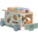 FreeON Εκπαιδευτικό Ξύλινο Φορτηγάκι Με Ξυλόφωνο & Ζωάκια