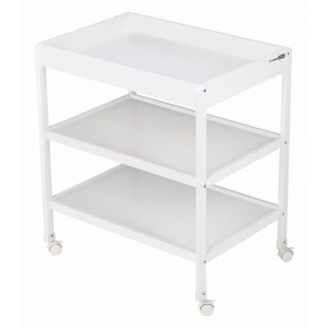 FreeOn Έπιπλο Αλλαξιέρα Mε Ρόδες Mila White