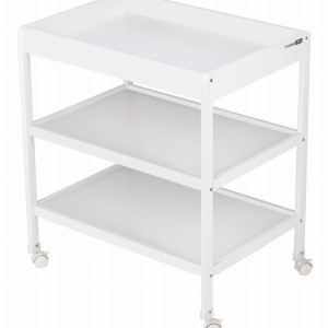 FreeOn Έπιπλο Αλλαξιέρα Mε Ρόδες Mila White