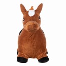 FreeOn Φουσκωτό Αλογάκι Χοπ Χοπ  Με Βελούδινο Κάλυμμα