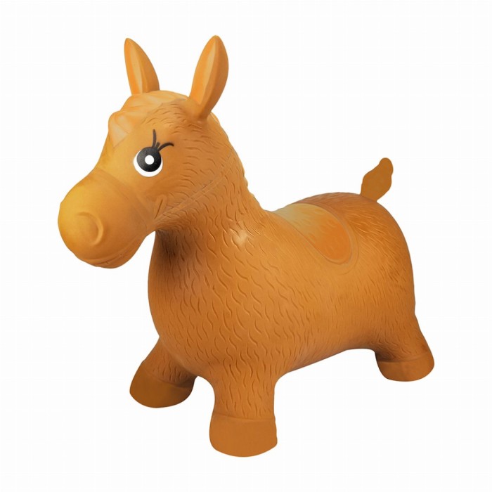 FreeOn Φουσκωτό Αλογάκι Χοπ Χοπ  Με Βελούδινο Κάλυμμα