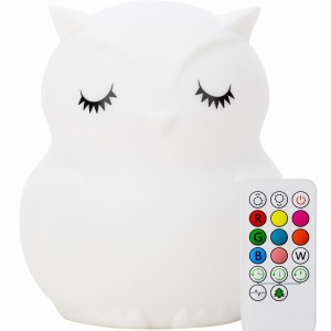 FreeOn Φωτάκι Νυκτός Κουκουβάγια Πολυλειτουργικό Με Τηλεκοντρόλ