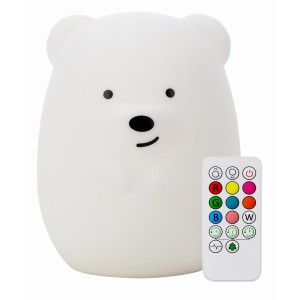 FreeOn Φωτάκι Νυκτός Αρκουδάκι Πολυλειτουργικό Με Τηλεκοντρόλ