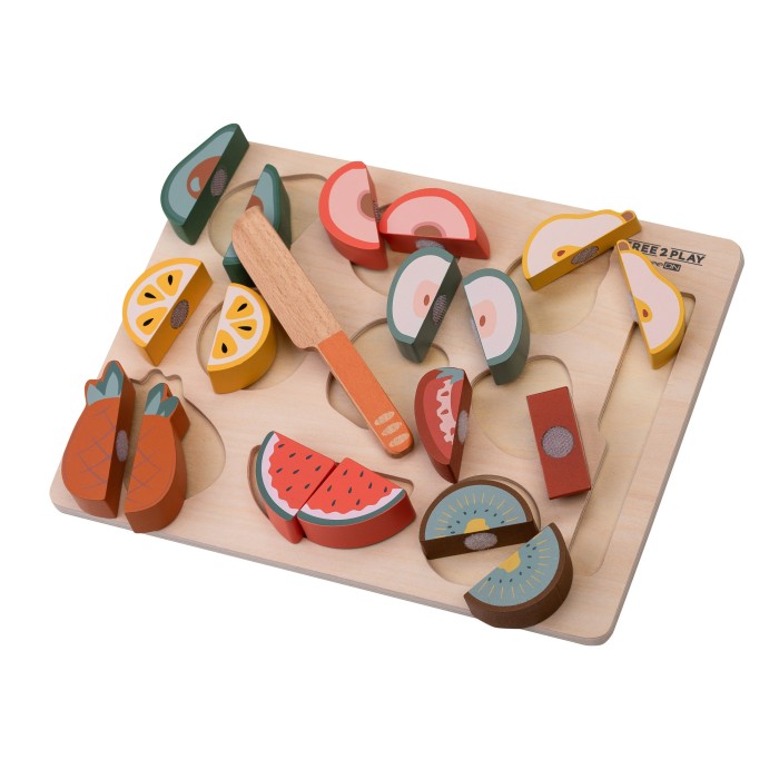 FreeON Ξύλινη Κοπή Φρούτων Με Μαχαίρι Και Δίσκο FreeON Ξύλινη Κοπή Φρούτων Με Μαχαίρι Και Δίσκο