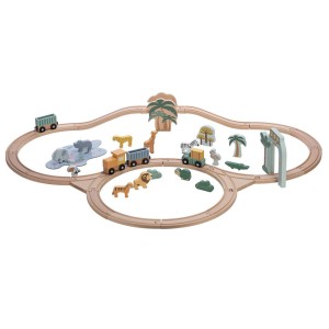 Free2Play Ξύλινη Πίστα Αυτοκινήτων Σιδηρόδρομος Οι φίλοι Μας Τα Ζώα