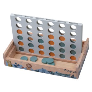 FreeON Ξύλινο Επιτραπέζιο Παιχνίδι Four In A Row Safari