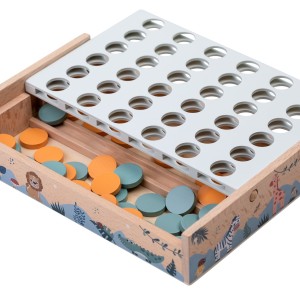 FreeON Ξύλινο Επιτραπέζιο Παιχνίδι Four In A Row Safari FreeON Ξύλινο Επιτραπέζιο Παιχνίδι Four In A Row Safari