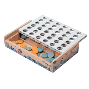 FreeON Ξύλινο Επιτραπέζιο Παιχνίδι Four In A Row Safari FreeON Ξύλινο Επιτραπέζιο Παιχνίδι Four In A Row Safari