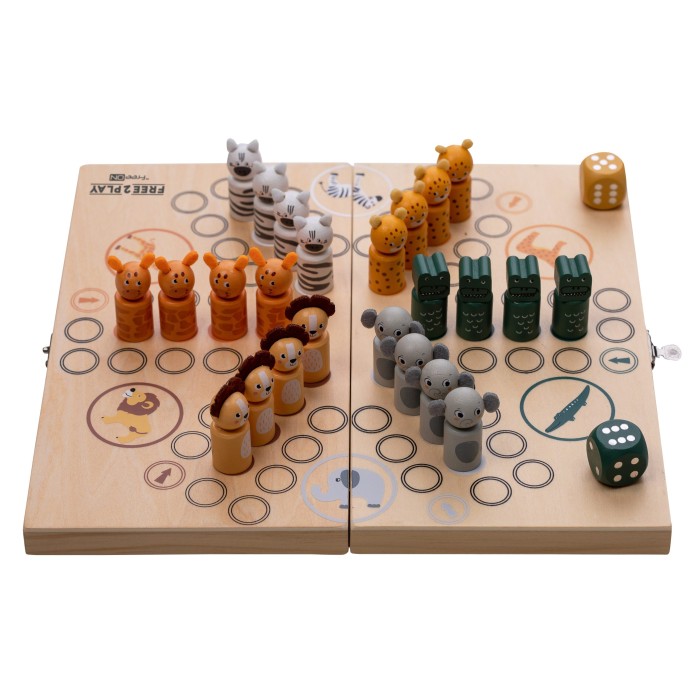 FreeON Ξύλινο Επιτραπέζιο Παιχνίδι Ludo Safari FreeON Ξύλινο Επιτραπέζιο Παιχνίδι Ludo Safari