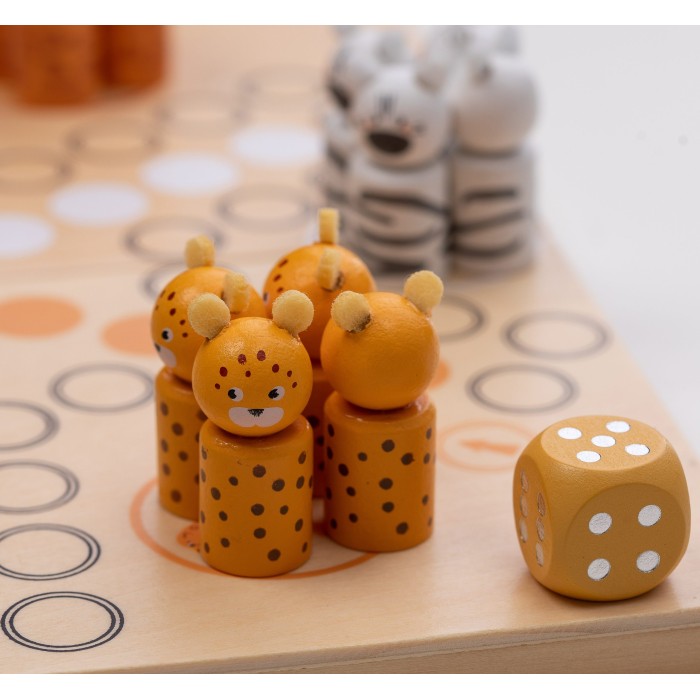 FreeON Ξύλινο Επιτραπέζιο Παιχνίδι Ludo Safari FreeON Ξύλινο Επιτραπέζιο Παιχνίδι Ludo Safari