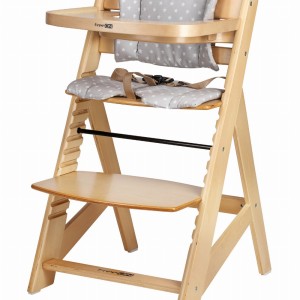 FreeON Ξύλινο Καρεκλάκι Φαγητού Toby Plus Με Δίσκο Και Μαξιλάρι