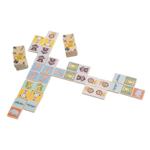 FreeON Ξύλινο Παιχνίδι Ντόμινο Safari 28τμχ