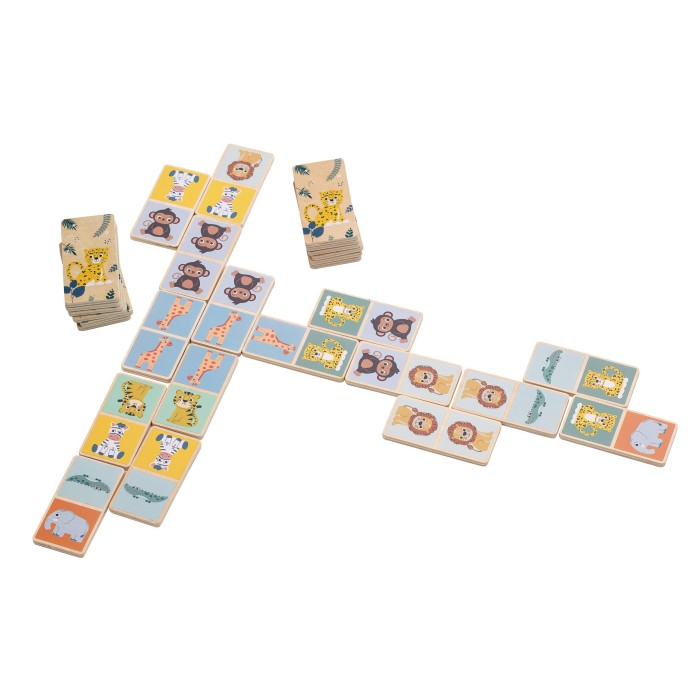 FreeON Ξύλινο Παιχνίδι Ντόμινο Safari 28τμχ FreeON Ξύλινο Παιχνίδι Ντόμινο Safari 28τμχ