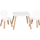 FreeOn Ξύλινο Παιδικό Τραπέζι Mε 2 Καρέκλες Athena White FreeOn Ξύλινο Παιδικό Τραπέζι Mε 2 Καρέκλες Athena White