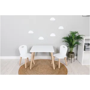 FreeOn Ξύλινο Παιδικό Τραπέζι Mε 2 Καρέκλες Athena White FreeOn Ξύλινο Παιδικό Τραπέζι Mε 2 Καρέκλες Athena White