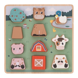 FreeON Ξύλινο Παζλ Σχήματα Φάρμα FreeON Ξύλινο Παζλ Σχήματα Φάρμα