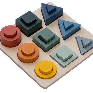 FreeON Ξύλινο Παζλ Σχήματα Γεωμετρικά