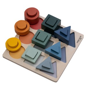 FreeON Ξύλινο Παζλ Σχήματα Γεωμετρικά