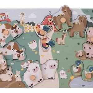 FreeON Ξύλινο Παζλ Σχήματα Με Ήχους Φάρμα FreeON Ξύλινο Παζλ Σχήματα Με Ήχους Φάρμα