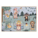 FreeON Ξύλινο Παζλ Σχήματα Με Ήχους Ζούγκλα Με Μουσικά Όργανα FreeON Ξύλινο Παζλ Σχήματα Με Ήχους Ζούγκλα Με Μουσικά Όργανα