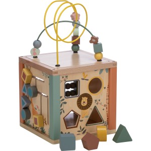 FreeON Ξύλινος Εκπαιδευτικός Κύβος Δραστηριοτήτων