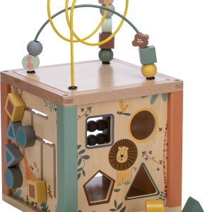 FreeON Ξύλινος Εκπαιδευτικός Κύβος Δραστηριοτήτων