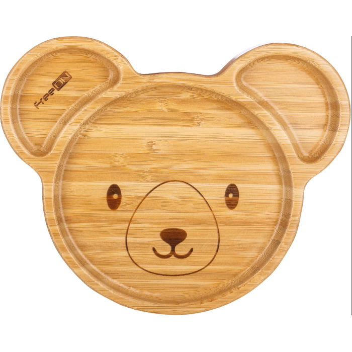 FreeOn Παιδικό Πιάτο Φαγητού Από Bamboo Με Αντιολισθητική Βάση Koala