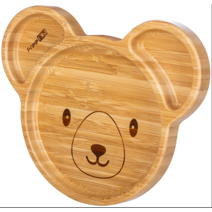 FreeOn Παιδικό Πιάτο Φαγητού Από Bamboo Με Αντιολισθητική Βάση Koala