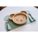 FreeOn Παιδικό Πιάτο Φαγητού Από Bamboo Με Αντιολισθητική Βάση Koala