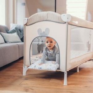 FreeOn Παρκοκρέβατο Balloon Μπεζ Hippo