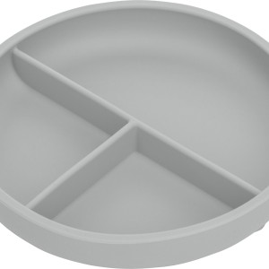 FreeOn Πιάτο Σιλικόνης με Χωρίσματα Γκρι