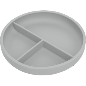 FreeOn Πιάτο Σιλικόνης με Χωρίσματα Γκρι