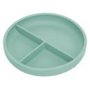 FreeOn Πιάτο Σιλικόνης με Χωρίσματα Πράσινο