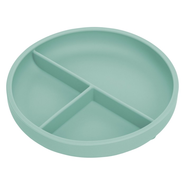 FreeOn Πιάτο Σιλικόνης με Χωρίσματα Πράσινο