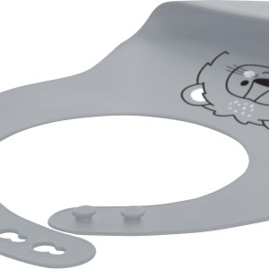 FreeOn Σαλιάρα Σιλικόνης Γκρι Lion FreeOn Σαλιάρα Σιλικόνης Γκρι Lion