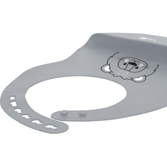 FreeOn Σαλιάρα Σιλικόνης Γκρι Lion FreeOn Σαλιάρα Σιλικόνης Γκρι Lion